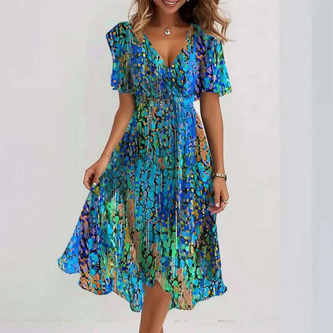 Women's Summer V-Neck Casual Dress