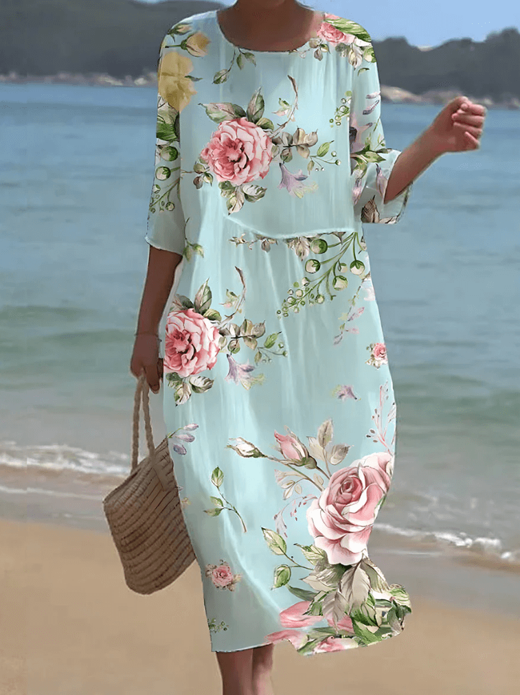 Women's Long-Sleeve Summer Dress