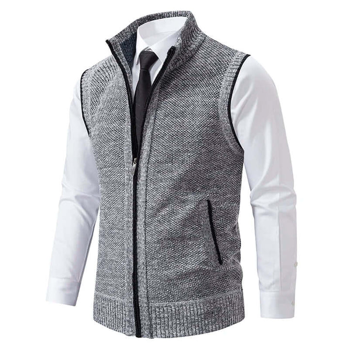 Men's Knitted Casual Cardigan with Pockets