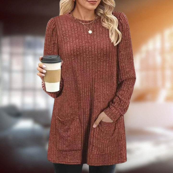 Women's Relaxed-Fit Round Neck Jumper