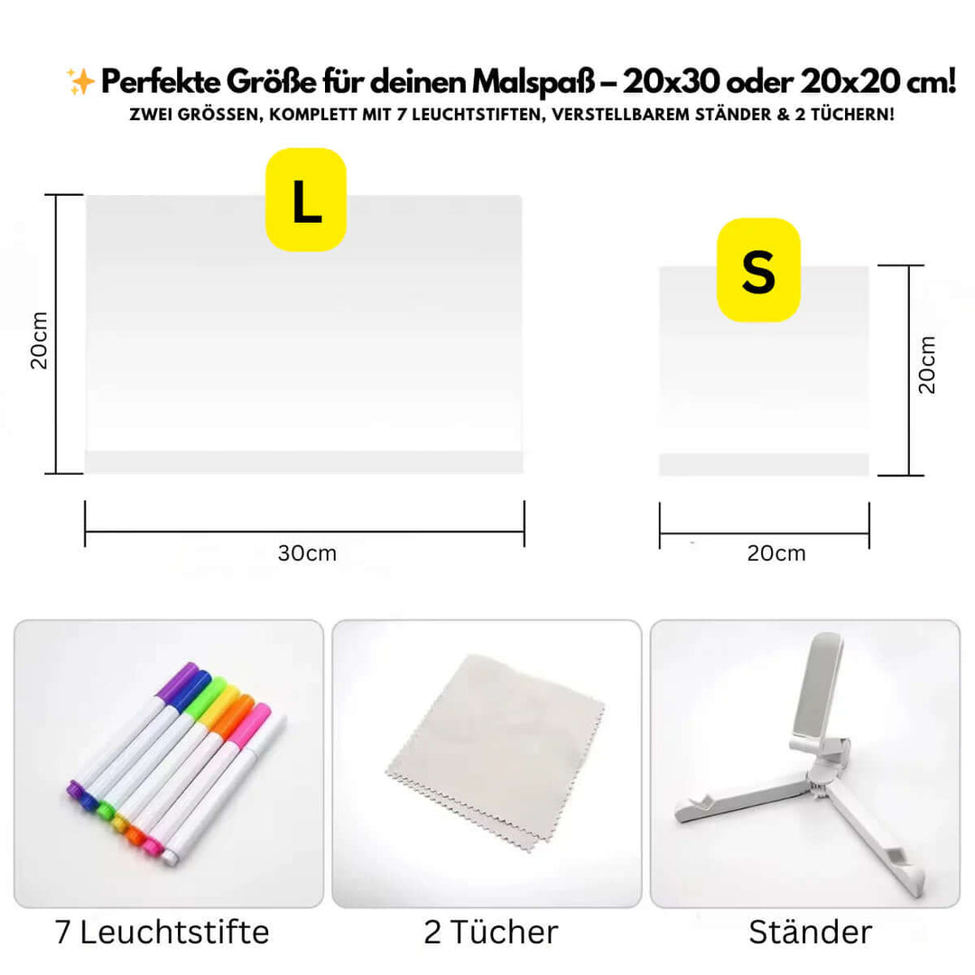 ✨ Kiddli - LED drawing board for creative light painting