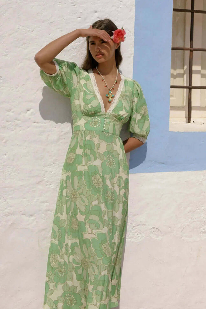 Sleeveless Casual Midi Summer Dress