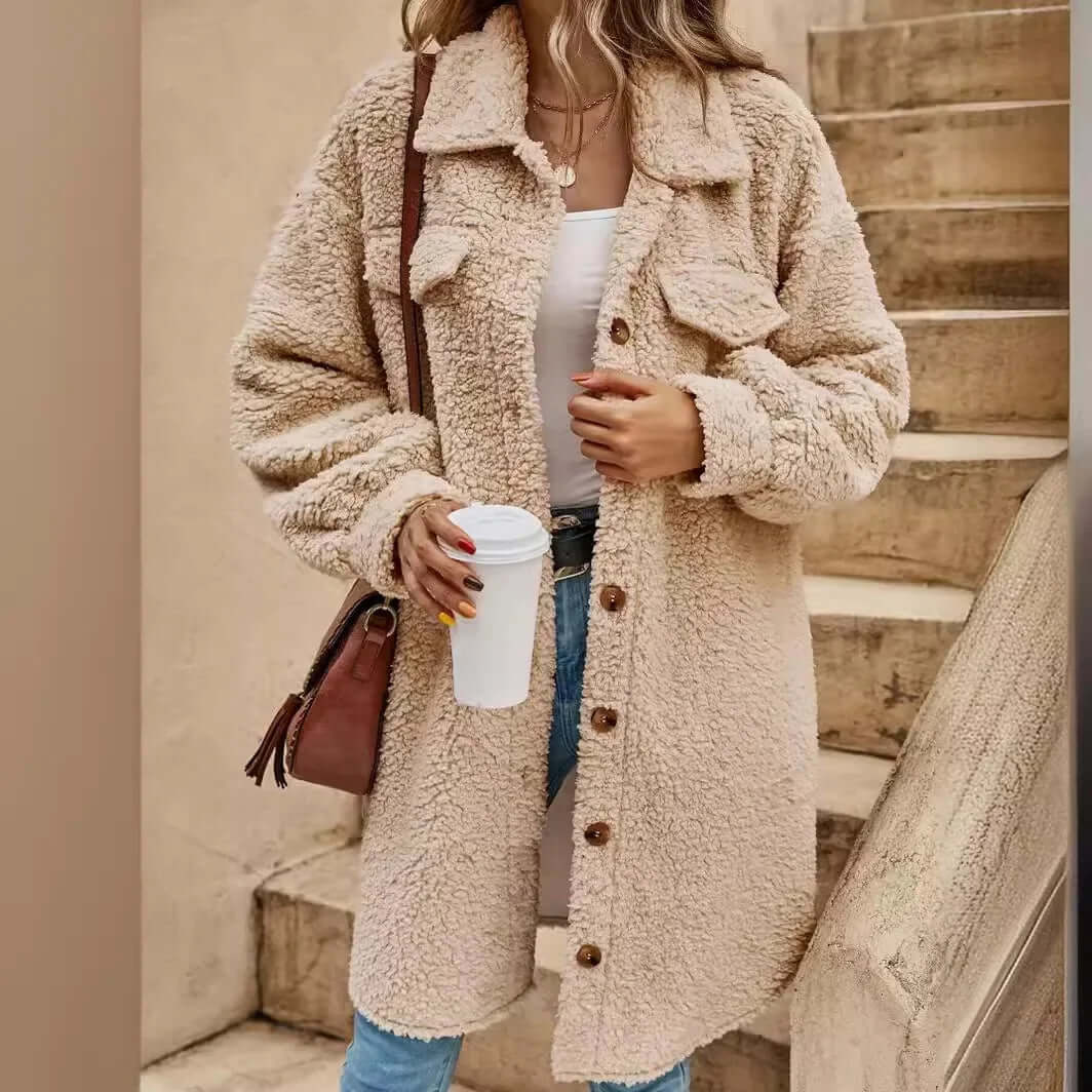 Women's Long Knit Cardigan - Button Down, Lightweight Layer