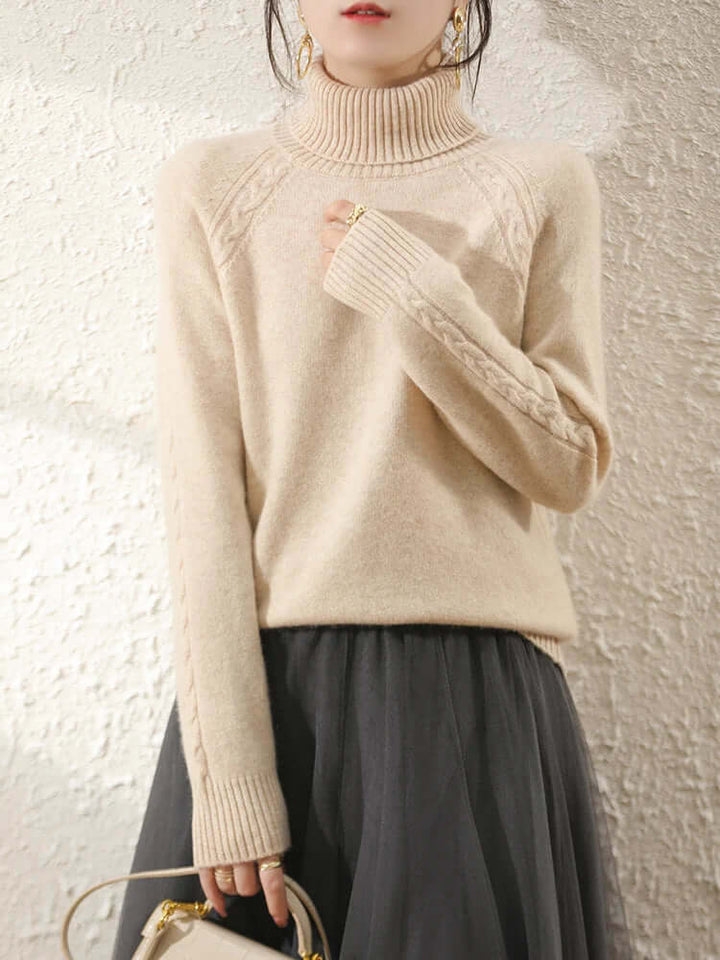 Women's Relaxed Fit Roll Neck Jumper