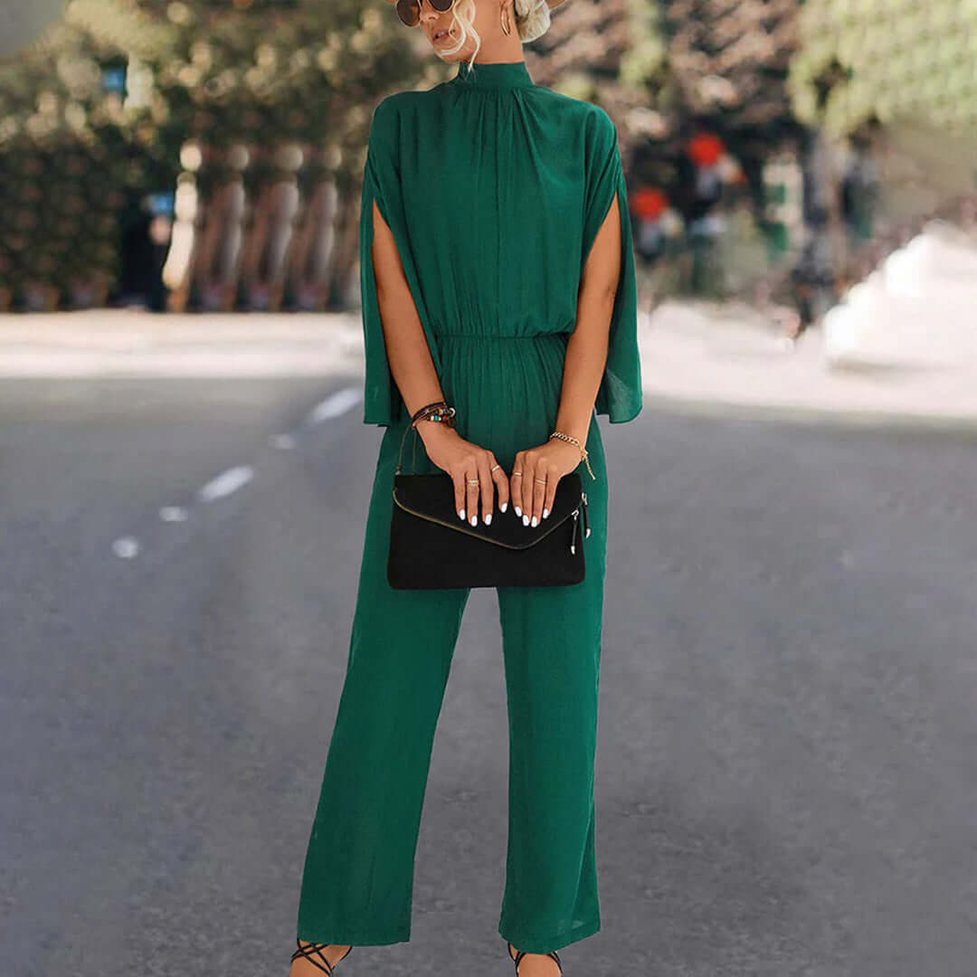 Women's Elegant Batwing Sleeve Jumpsuit
