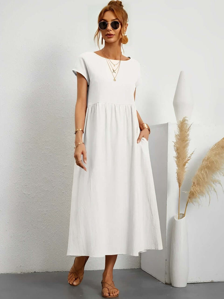 Summer Cotton Dress: Relaxed Fit, Breathable & Comfortable