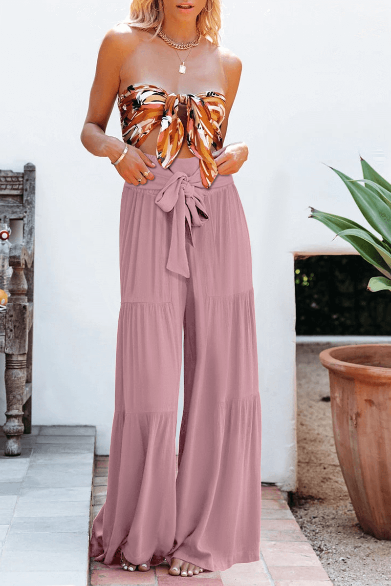 Women's High Waist Wide Leg Pants: Loose Fit, Comfortable Trousers
