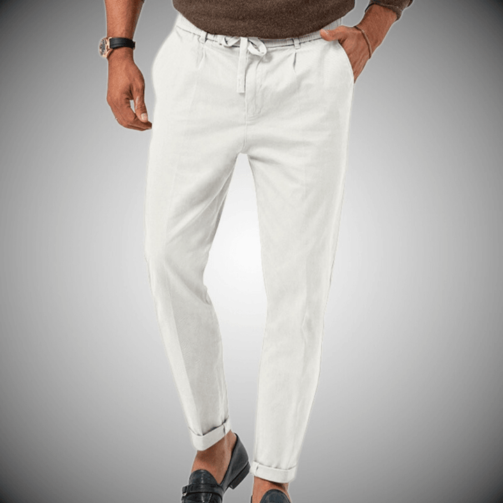 Men's High-Waisted Formal Trousers