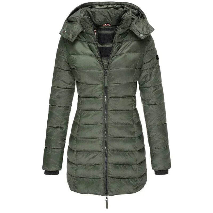 Women's Long Hooded Puffer Jacket