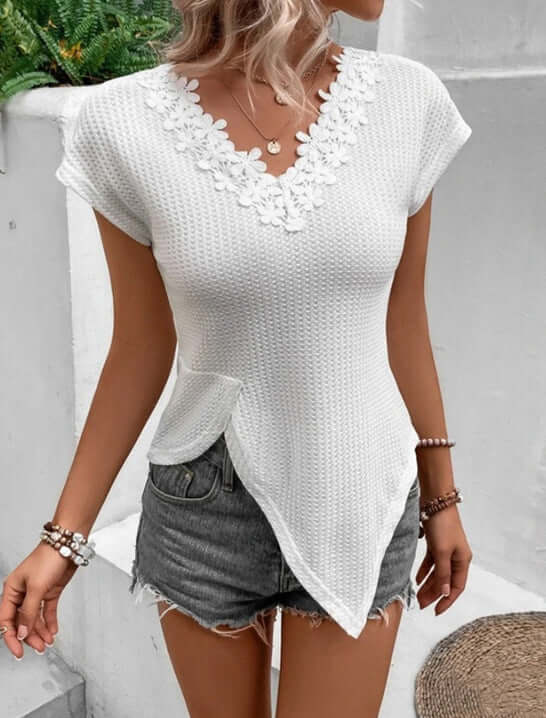 Women's Elegant V-Neck Summer Top