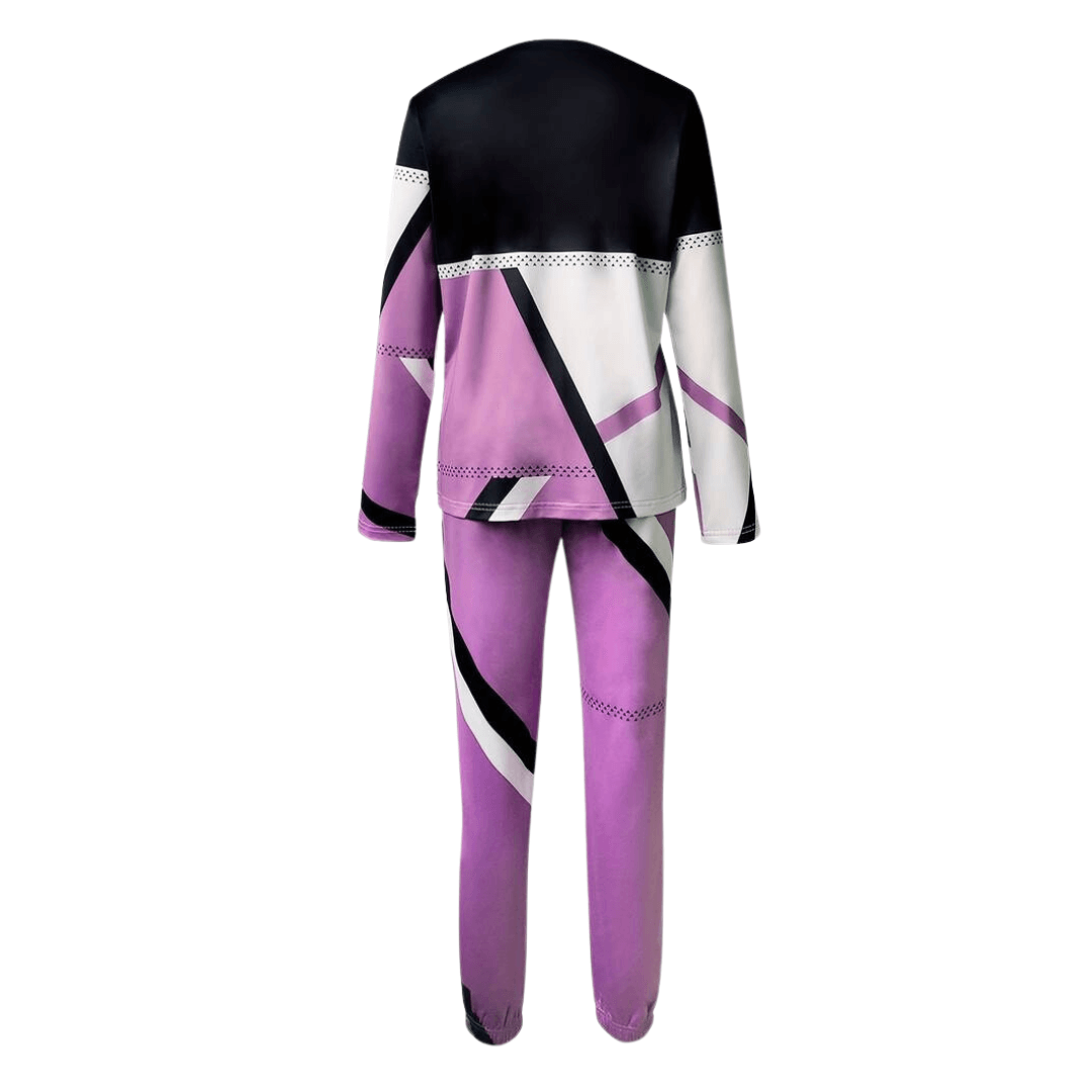 Women's Geometric Knit Two-Piece Sweatsuit