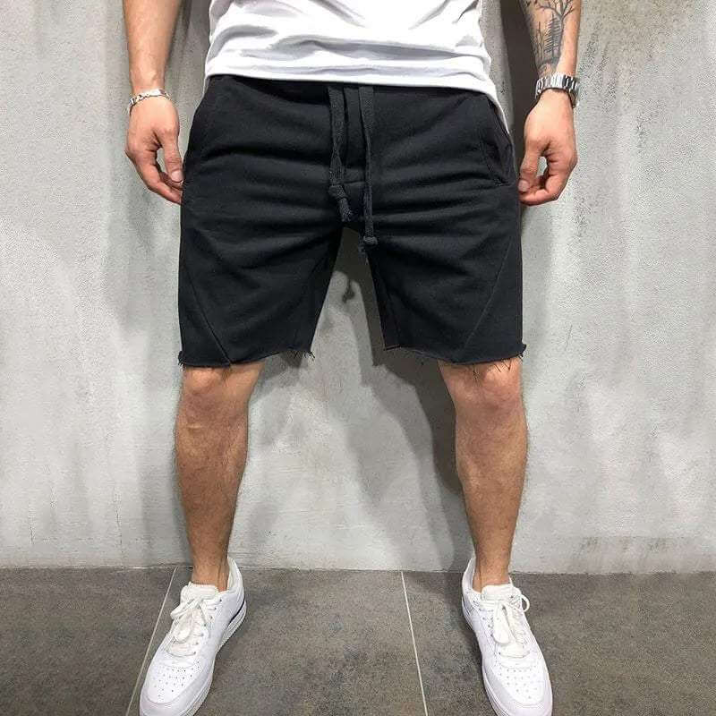 Men's Relaxed Fit Cotton Shorts: Knee Length, Casual Style