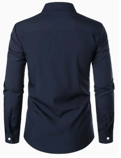 Men's Breathable Long-Sleeve Casual Shirt