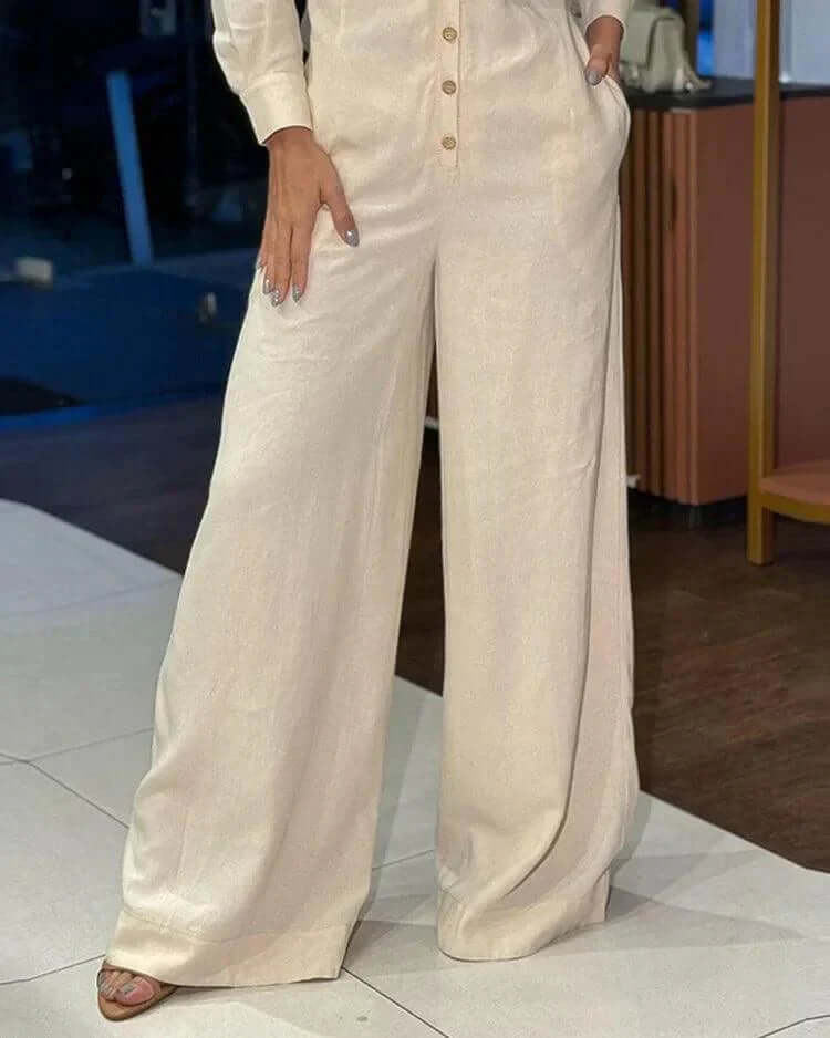 Elegant Sleeveless Wide-Leg Jumpsuit for Women