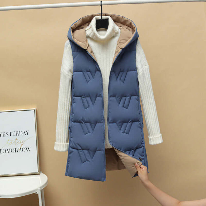 Women's Slim-Fit Hooded Cardigan: Warm & Stylish
