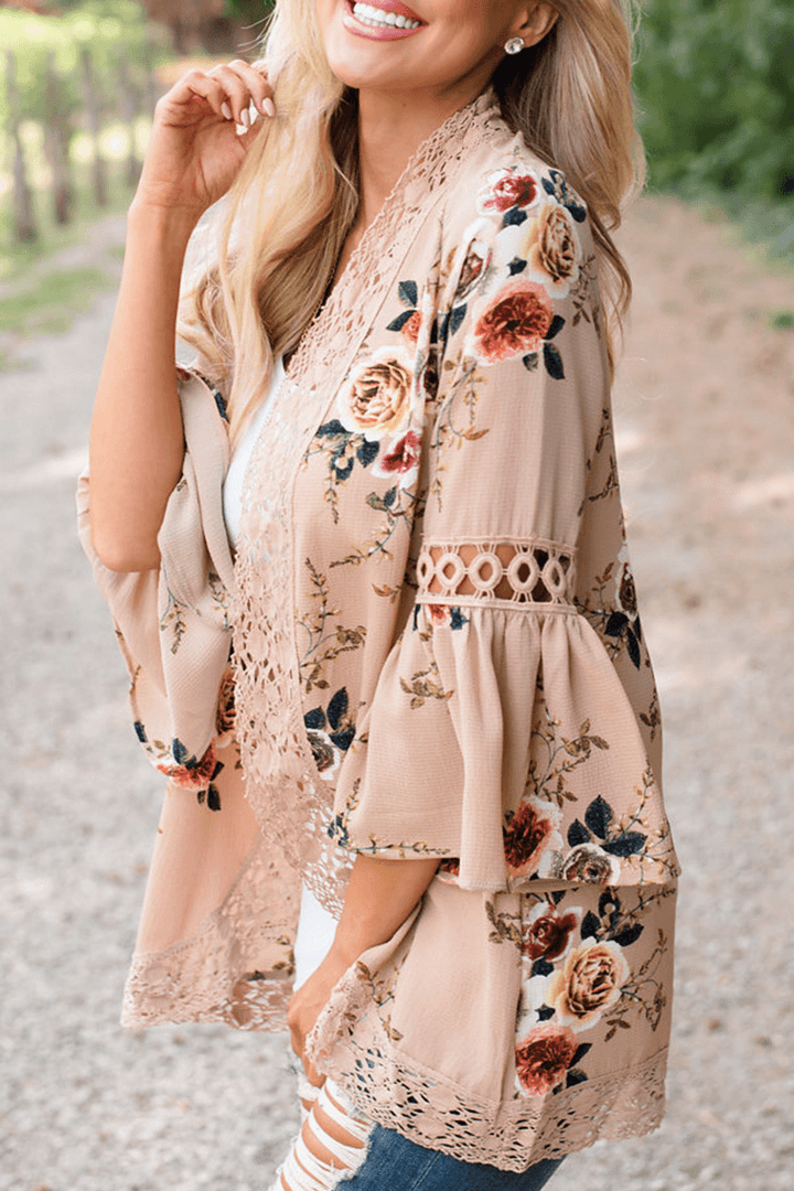 Women's Casual Patchwork Print Top