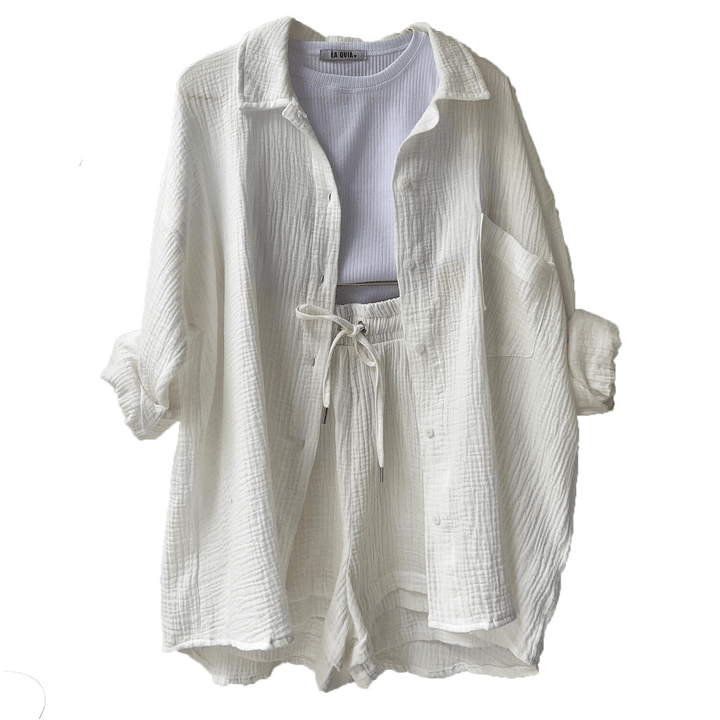 Women's Cotton Loungewear Set: Soft, Comfortable & Relaxed Fit