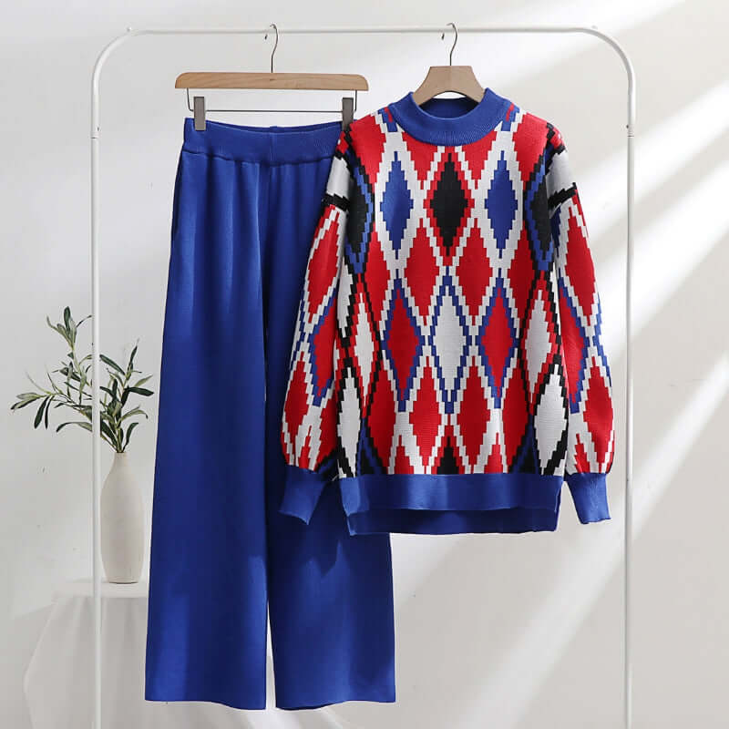 Women's Mosaic Print Two-Piece Set