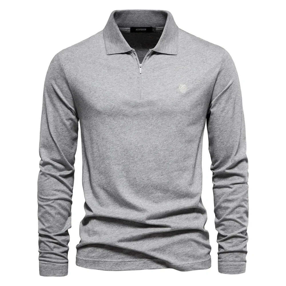 Men's Regular Fit Long Sleeve Polo Shirt