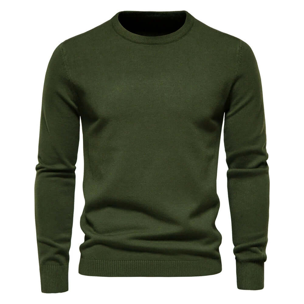 Men's Classic Knit Pullover Sweater: Autumn & Winter Warmth