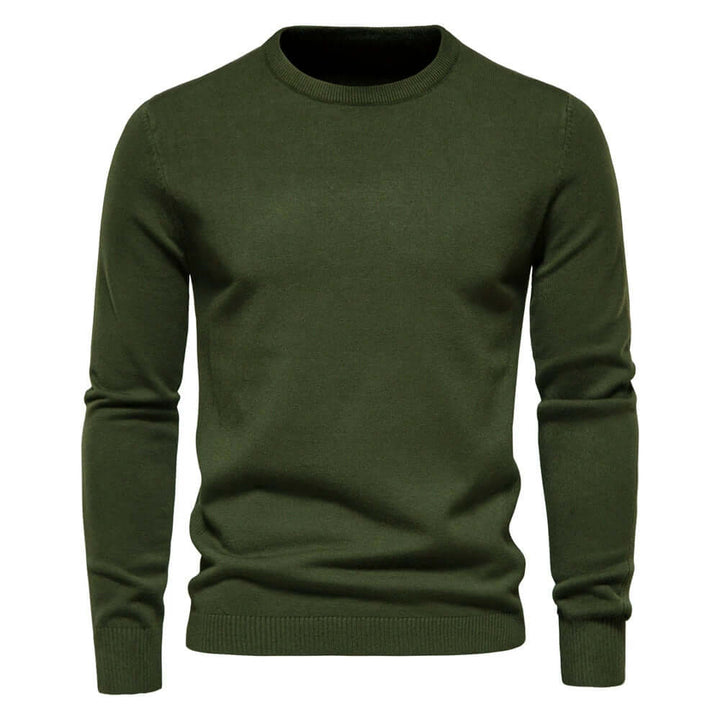 Men's Classic Knit Pullover Sweater: Autumn & Winter Warmth