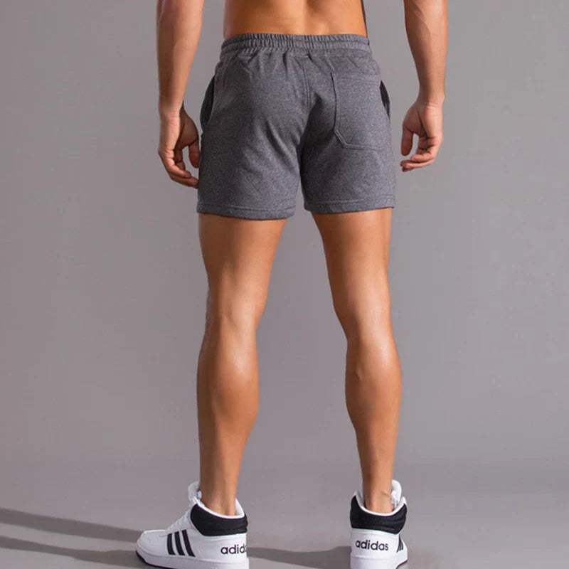 Men's Breathable Cotton Shorts: Elastic Waist, Adjustable Fit
