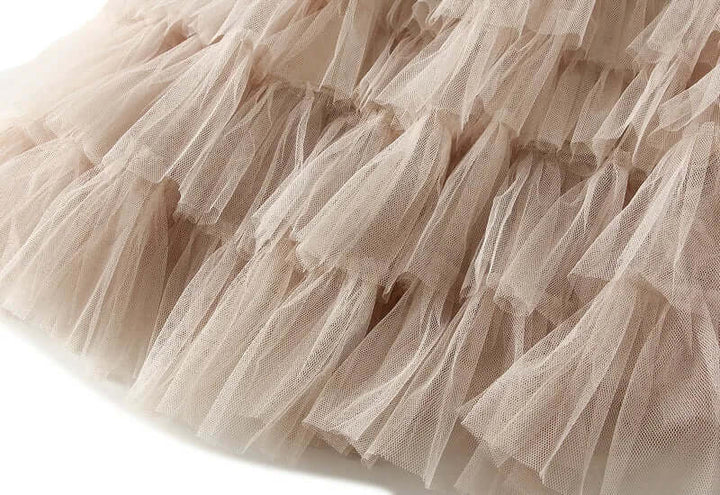 Women's High-Waisted Flowing Tiered Maxi Skirt