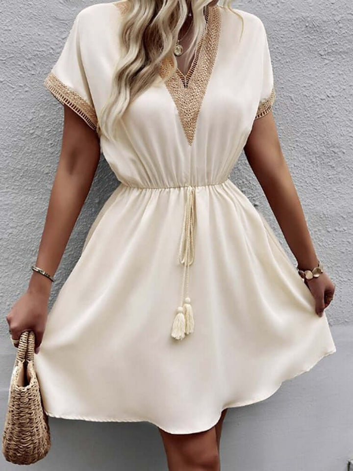 Women's Breathable Cotton Midi Dress