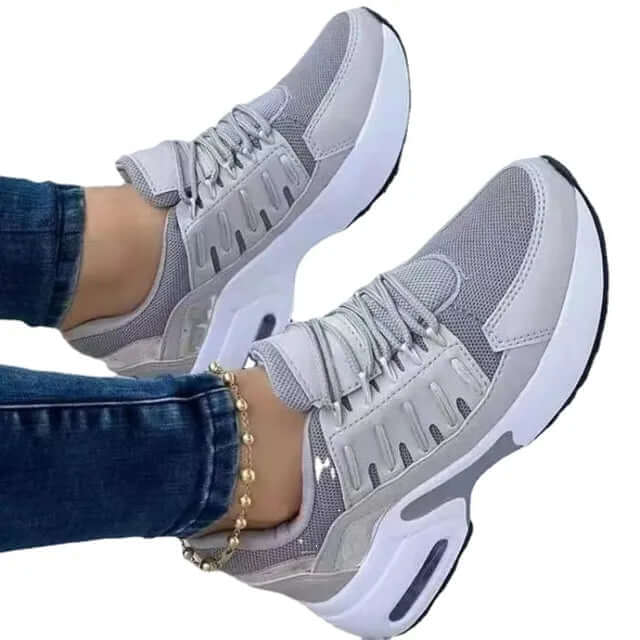 Women's Breathable Lace-Up Casual Sneakers