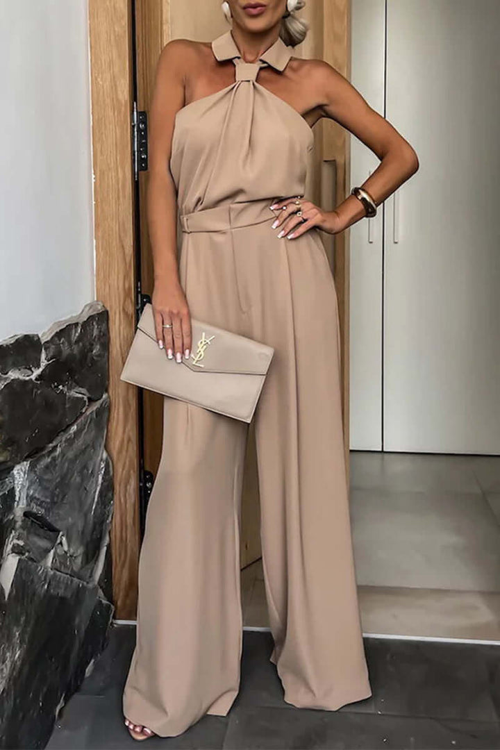 Women's Sleek Pocket Jumpsuit: Versatile & Comfortable