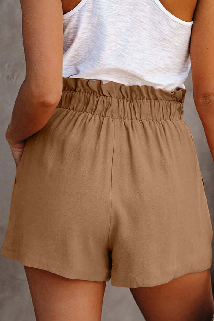 Women's Elastic Waist Wide Leg Summer Shorts