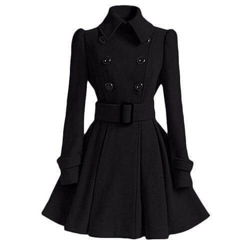 Women's Double-Breasted Windbreaker Trench Coat