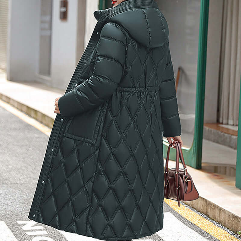 Women's Insulated Hooded Jacket: Warm & Stylish Winter Wear