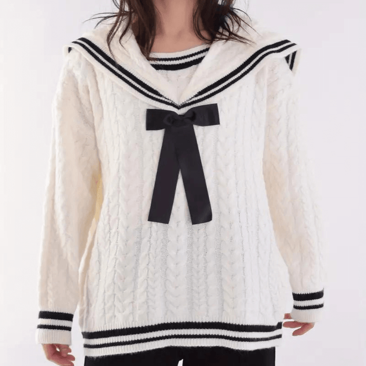 Women's Relaxed Fit Knitted Sweater - Soft & Comfortable