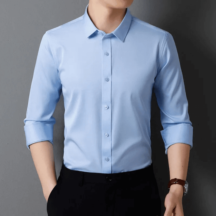 Men's Slim Fit Formal Long-Sleeve Shirt
