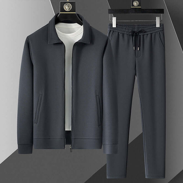 Men's Slim Fit Hoodie & Joggers Set: Comfortable Cotton Blend Activewear