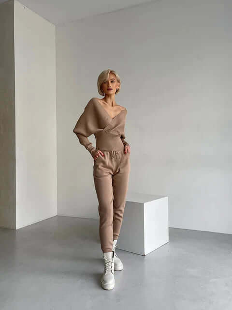 Women's Stylish Two-Piece Viscose Set