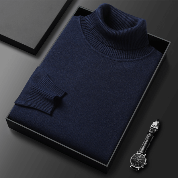 Men's Slim-Fit Turtleneck Knit Sweater