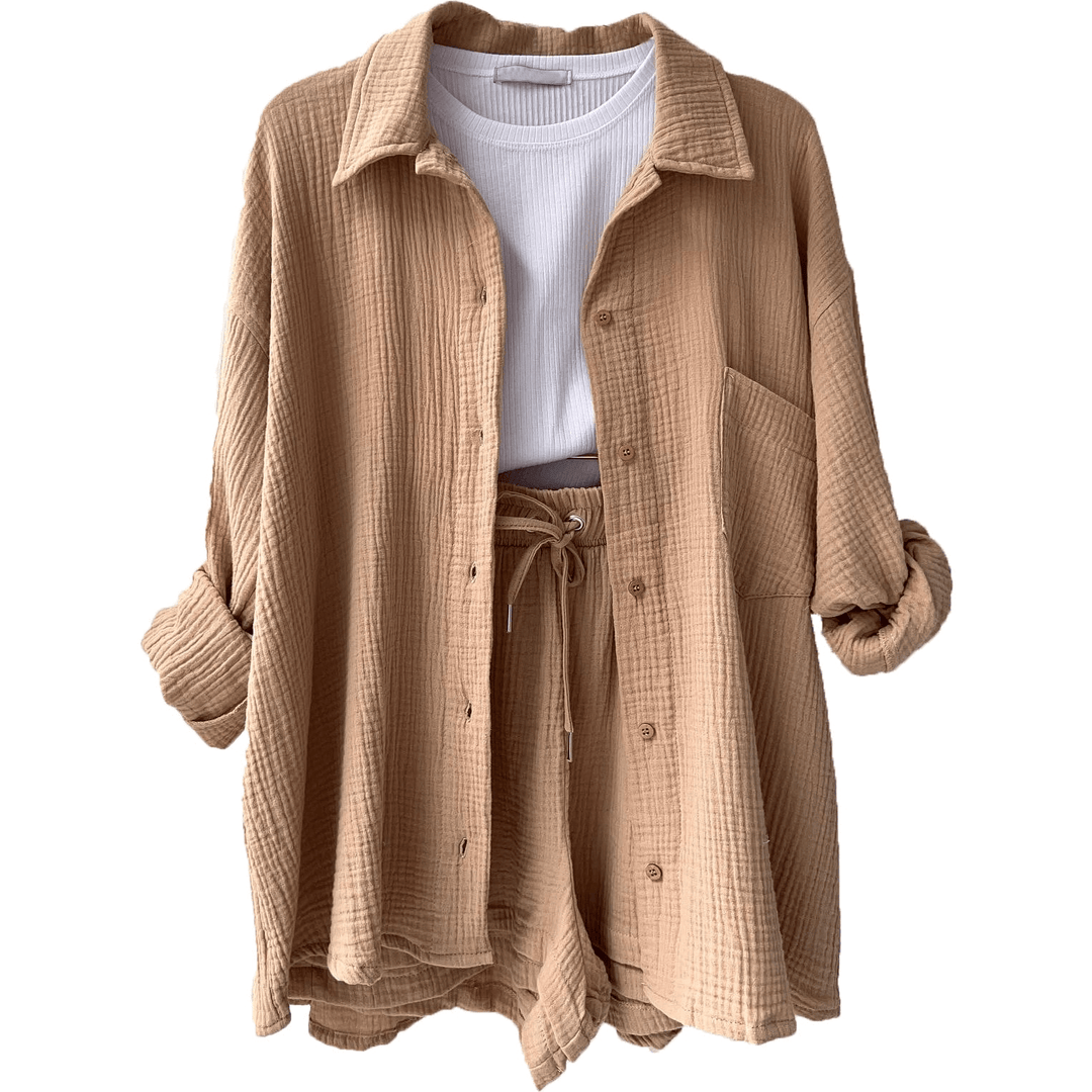 Women's Cotton Loungewear Set: Soft, Comfortable & Relaxed Fit