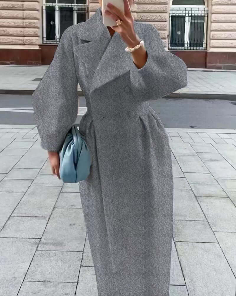 Women's Long Lantern Sleeve Coat
