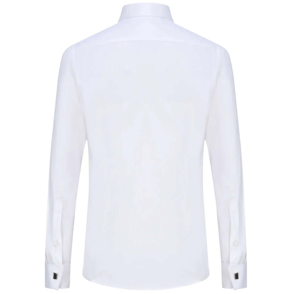 Men's Formal Dress Shirt: Classic Spread Collar & French Cuffs