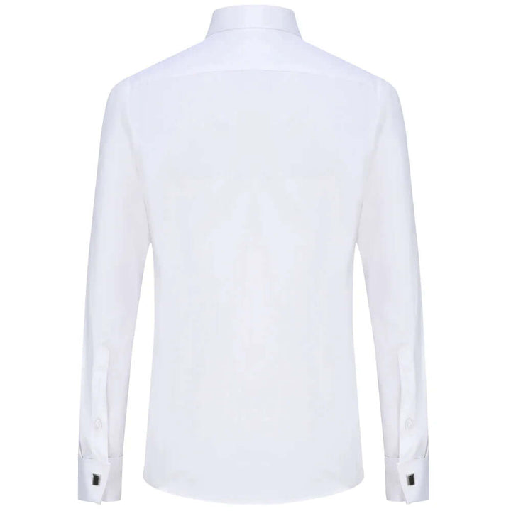 Men's Formal Dress Shirt: Classic Spread Collar & French Cuffs