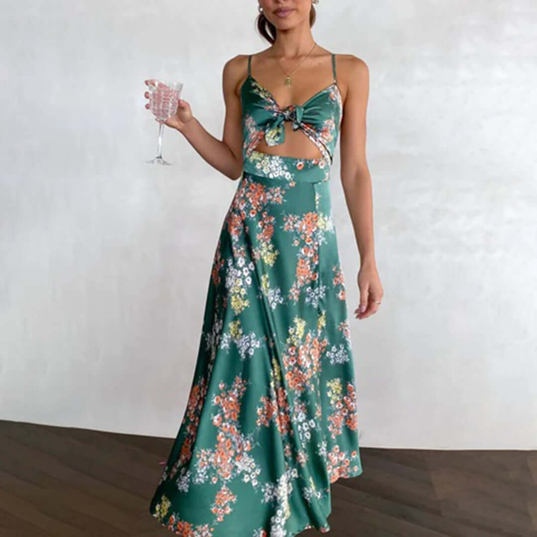 Women's Floral Midi Summer Dress
