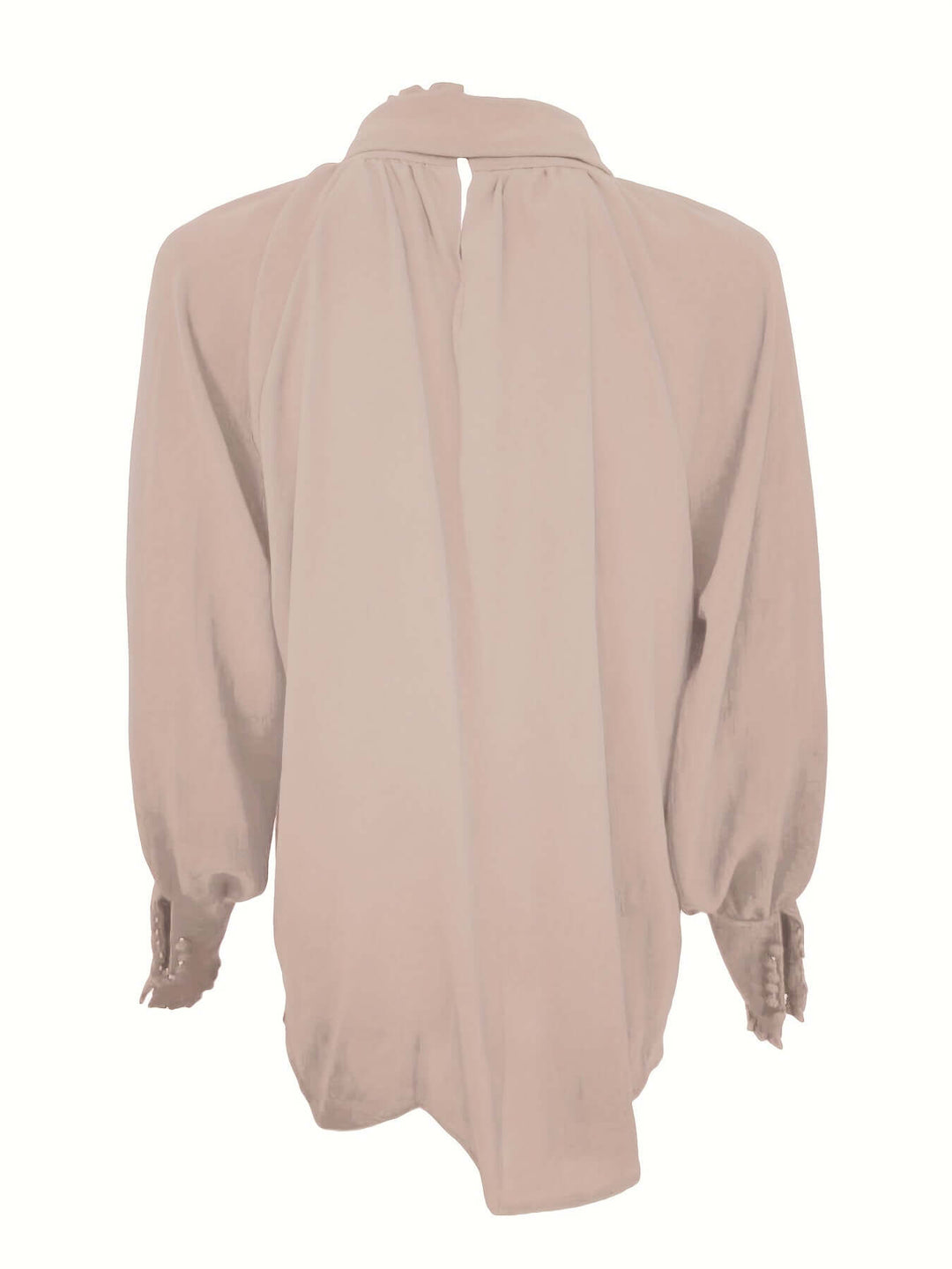 Elegant Puff Sleeve Tie-Neck Blouse for Women