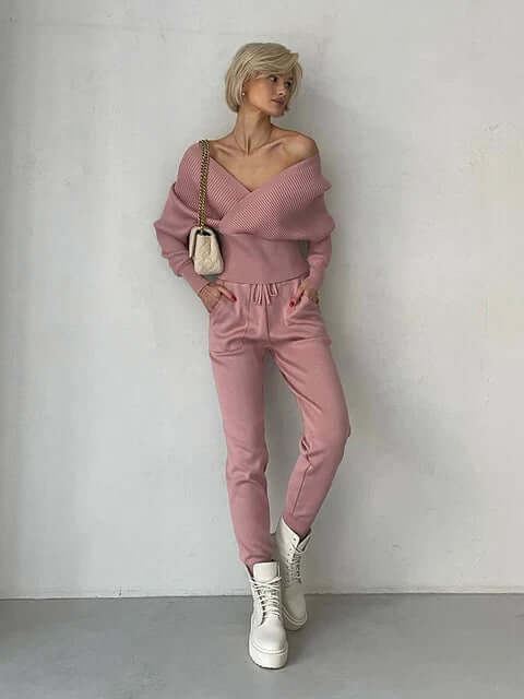 Women's Stylish Two-Piece Viscose Set