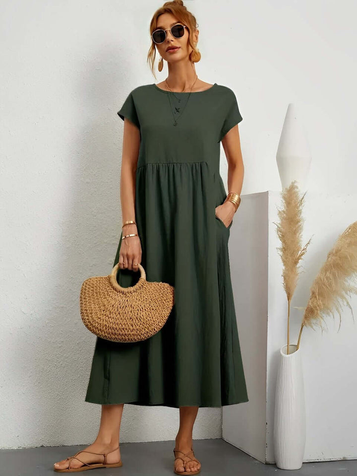Summer Cotton Dress: Relaxed Fit, Breathable & Comfortable