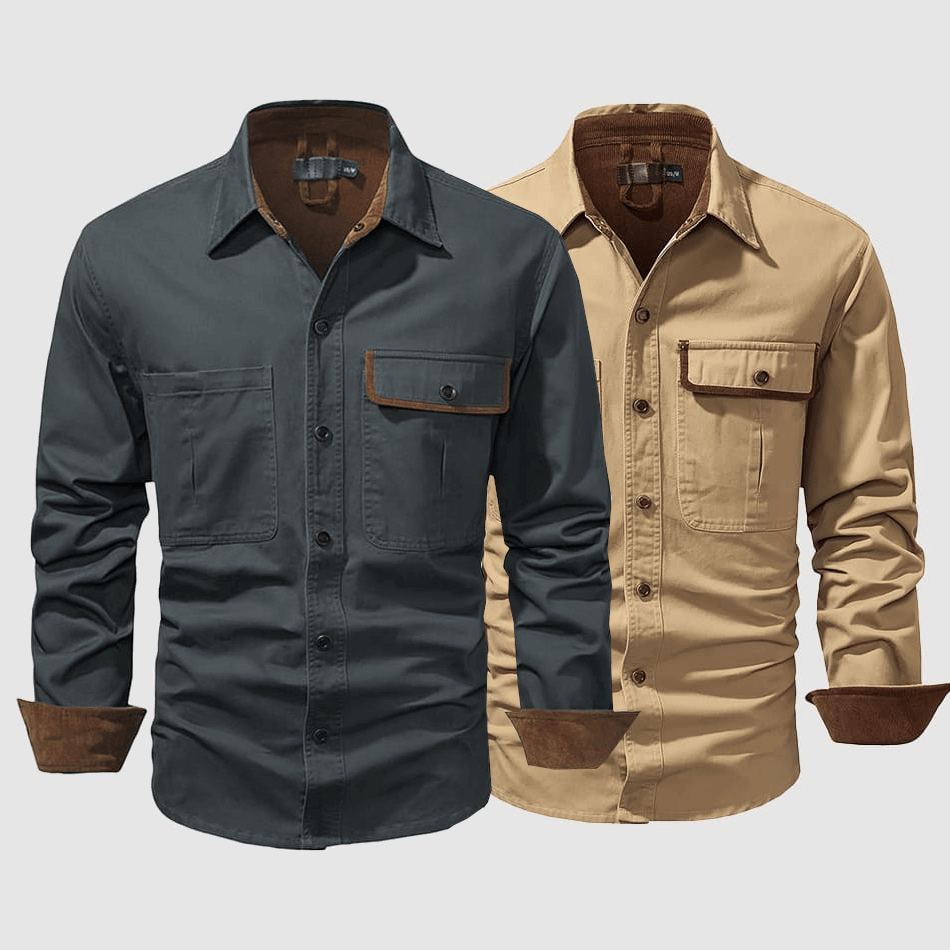 Men's Classic Cotton Long Sleeve Shirt