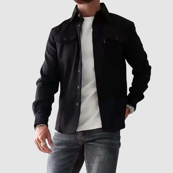Men's Stylish Lapel Collar Shirt: Urban Streetwear