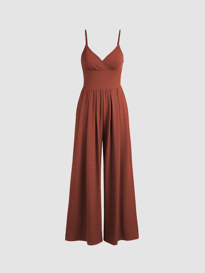 Women's Wide Leg Sleeveless Jumpsuit