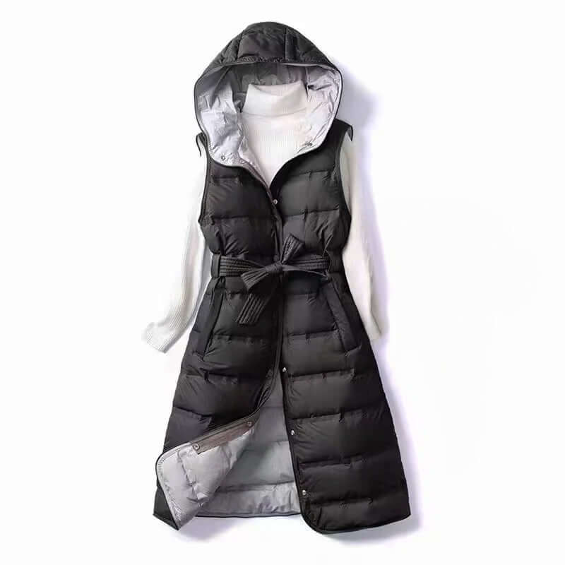 Women's Hooded Lined Vest: Warm & Stylish Outerwear